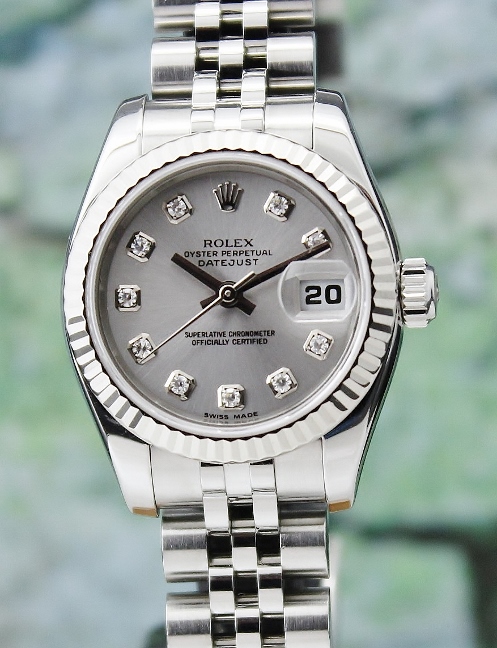 (image for) A ROLEX LADY SIZE OYSTER PERPETUAL DATEJUST - 179174